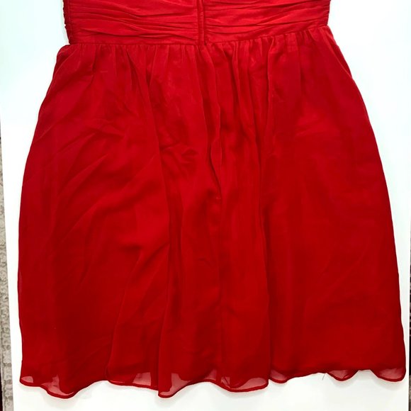 Red Strapless Sweetheart Neckline Short Dress - Picture 8 of 8